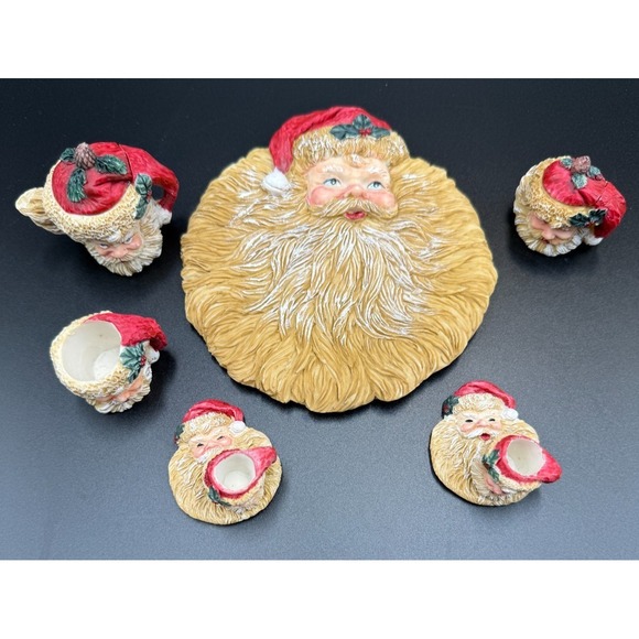 Wong's International Other - Wong's International Trading Inc Santa Claus Christmas Mini Tea Set 10 piece VTG